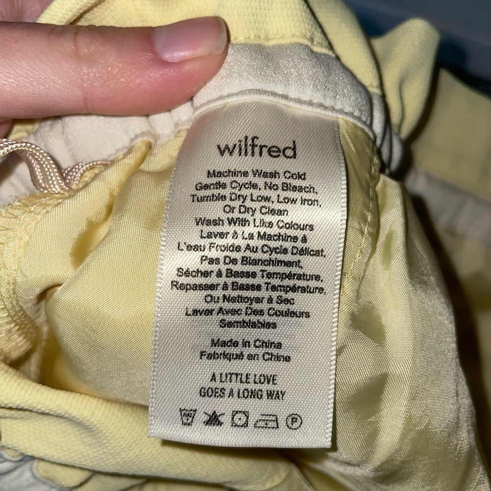 Wilfred Light Yellow High Waist Shorts - Picture 4 of 7